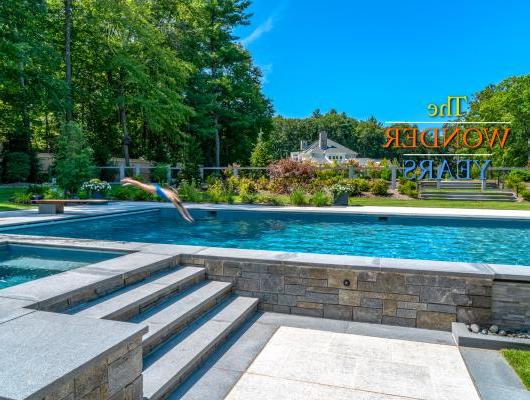 Custom pool and spa